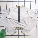 Sexy Vacation Figure Patchwork Letter Swimwears