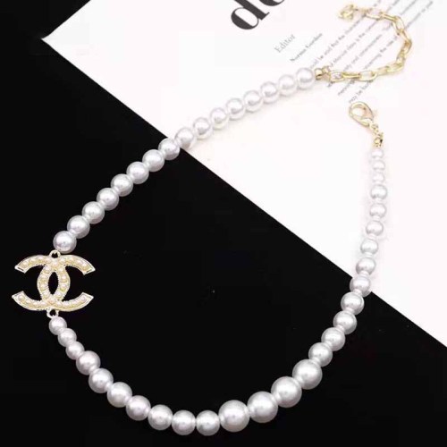 Elegant Letter Pearl Necklaces