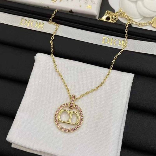 Simplicity Letter Rhinestone Necklaces