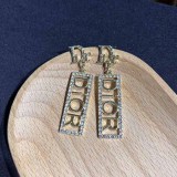 Street Letter Rhinestone Earrings