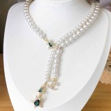 Vintage Geometric Pearl Necklaces