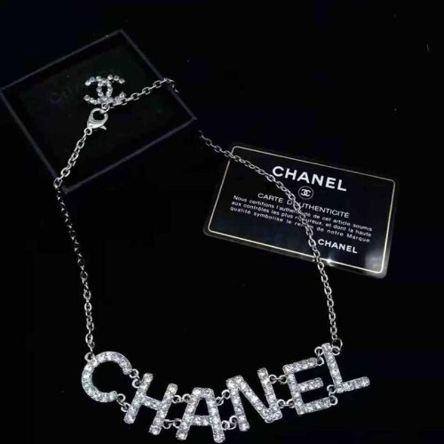 Street Simplicity Letter Chains Rhinestone Necklaces
