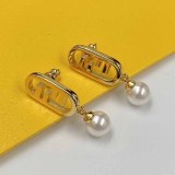 Elegant Simplicity Letter Patchwork Earrings