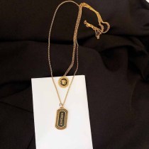 Street Simplicity Figure Letter Chains Necklaces