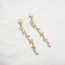 Simplicity Letter Rhinestone Earrings