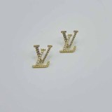 Simplicity Letter Pearl Rhinestone Earrings
