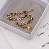 Vintage Letter Chains Rhinestone Bracelets