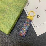 Simplicity Letter Character Patchwork Key Ring