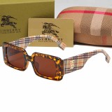 Street Simplicity Letter Striped Patchwork Sunglasses