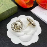 Elegant Letter Pearl Earrings
