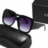 Street Simplicity Letter Patchwork Sunglasses(Without Box)
