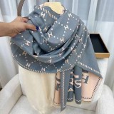 Casual Simplicity Letter Patchwork Scarf