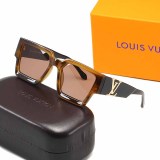 Simplicity Letter Patchwork Sunglasses(Without Box)