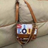 Casual Street Letter Patchwork Bags
