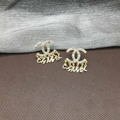 Sweet Simplicity Letter Rhinestone Earrings