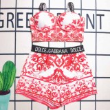 Sexy Vacation Letter Patchwork Swimwears