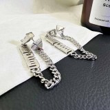 Street Letter Chains Earrings
