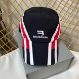 Street Letter Striped Embroidered Patchwork Hat