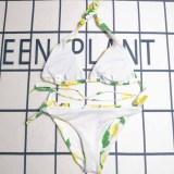 Sexy Vacation Print Bandage Swimwears