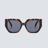 Casual Simplicity Geometric Patchwork Sunglasses