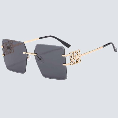 Casual Simplicity Geometric Patchwork Sunglasses
