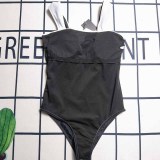 Sexy Simplicity Letter With Belt Swimwears