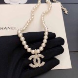 Celebrities Elegant Letter Patchwork Pearl Necklaces