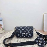 Street Simplicity Letter Patchwork Chains Bags