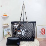 Street Simplicity Letter Patchwork Chains Bags