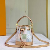 Street Simplicity Letter Plaid Patchwork Draw String Bags