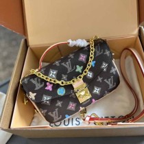 Casual Street Letter Patchwork Chains Bags