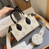 Casual Letter Patchwork Contrast Bags