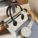 Casual Letter Patchwork Contrast Bags