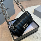 Casual Daily Solid Color Metal Accessories Trim Patchwork Bags