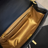 Street Celebrities Solid Color Metal Accessories Trim Patchwork Bags