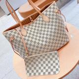 Casual Daily Plaid Patchwork Zipper Contrast Bags