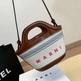 Casual Daily Stripe Letters Patchwork Bags