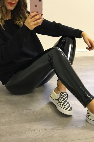 Fashion Casual Solid Basic Skinny High Waist Pencil Trousers