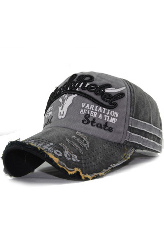 Casual Sportswear Print Embroidered Make Old Split Joint Hat