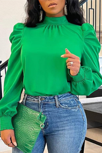 Fashion Casual Solid Basic Turtleneck Tops