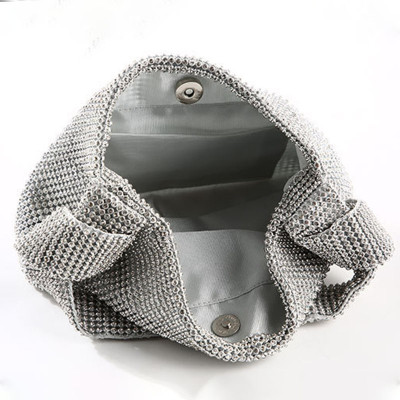 Fashion Solid Rhinestone Split Joint Bags