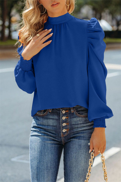 Fashion Casual Solid Basic Turtleneck Tops