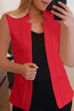 Casual Solid Cardigan Outerwear