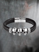 Skull punk bracelet