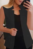 Casual Solid Cardigan Outerwear