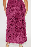 Sexy Solid Patchwork High Opening Straight Mid Waist Straight Else Bottoms