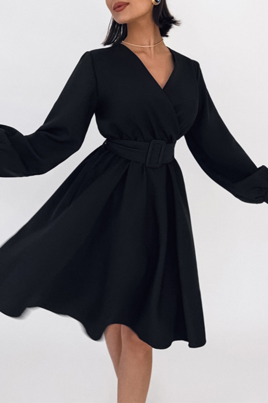 Celebrities Elegant Solid Patchwork V Neck A Line Dresses