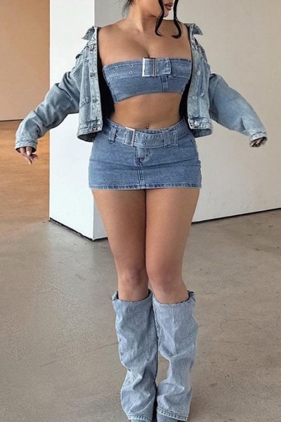 Sexy Casual Solid Patchwork Backless Sleeveless Two Pieces