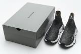 Balenciaga Speed Clear Sole Sneaker Black Silver