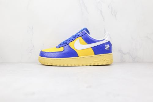 Nike Air Force 1 Low SP Undefeated 5 On It Blue Yellow Croc DM8462 400